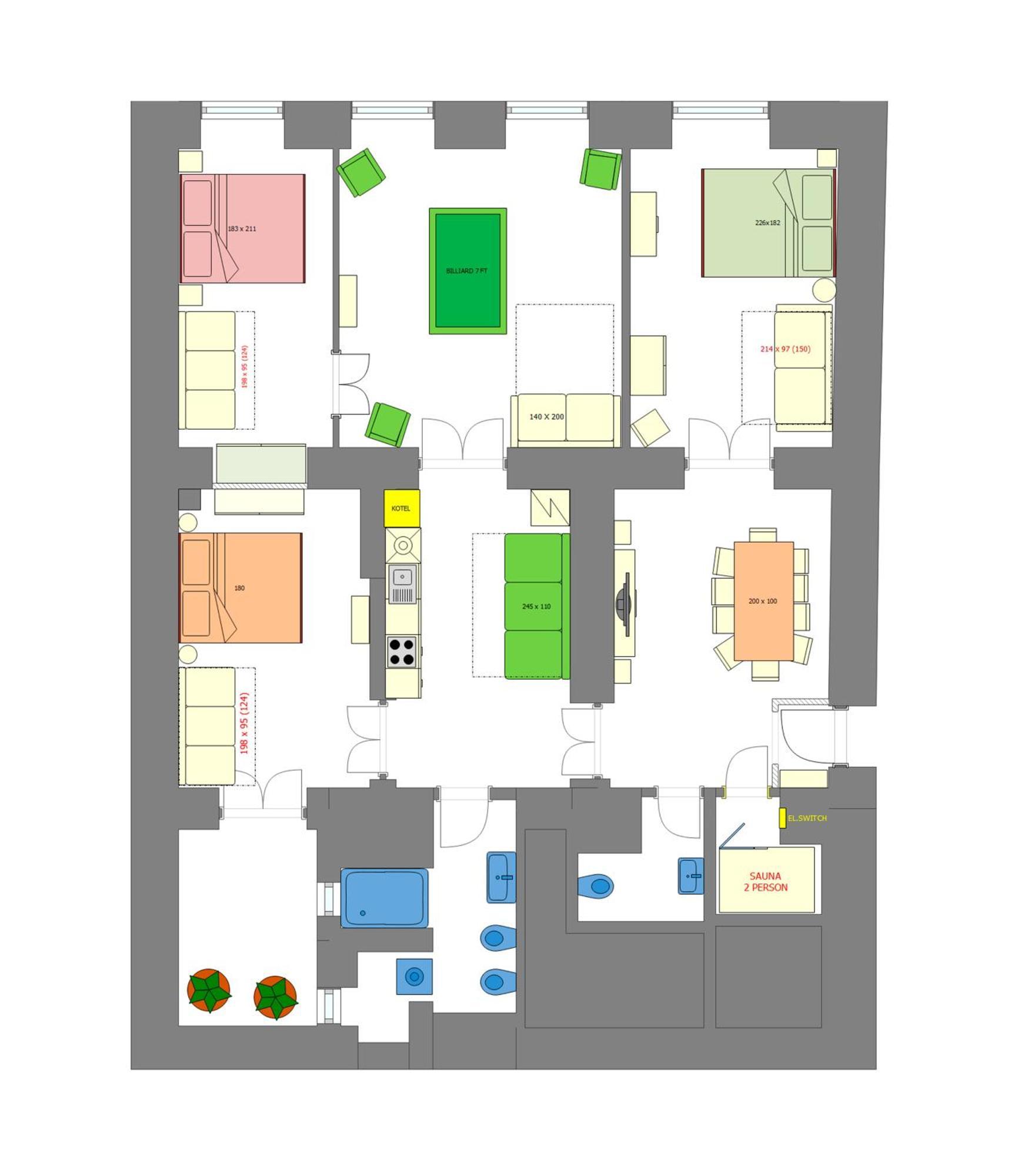 Apartament Magnificent With Sauna And Billiards Praga
